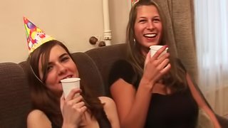 Lovely Ladies Enjoy Their First Week In College With An Orgy