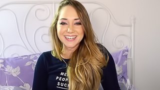 Adriana Chechik and Remy LaCroix enjoy chatting about sex games