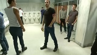 John Jammen get humiliated and fucked by men in a toilet