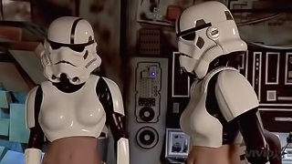 Vivid Parody - 2 Storm Troopers enjoy some Wookie dick