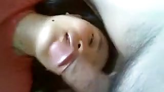 My Asian wife drives me crazy with a deepthroat blowjob