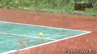 Teen Japanesse tennis player teased in front of teammates