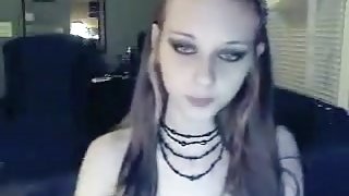 Gorgeous sexy emo  immature on web camera